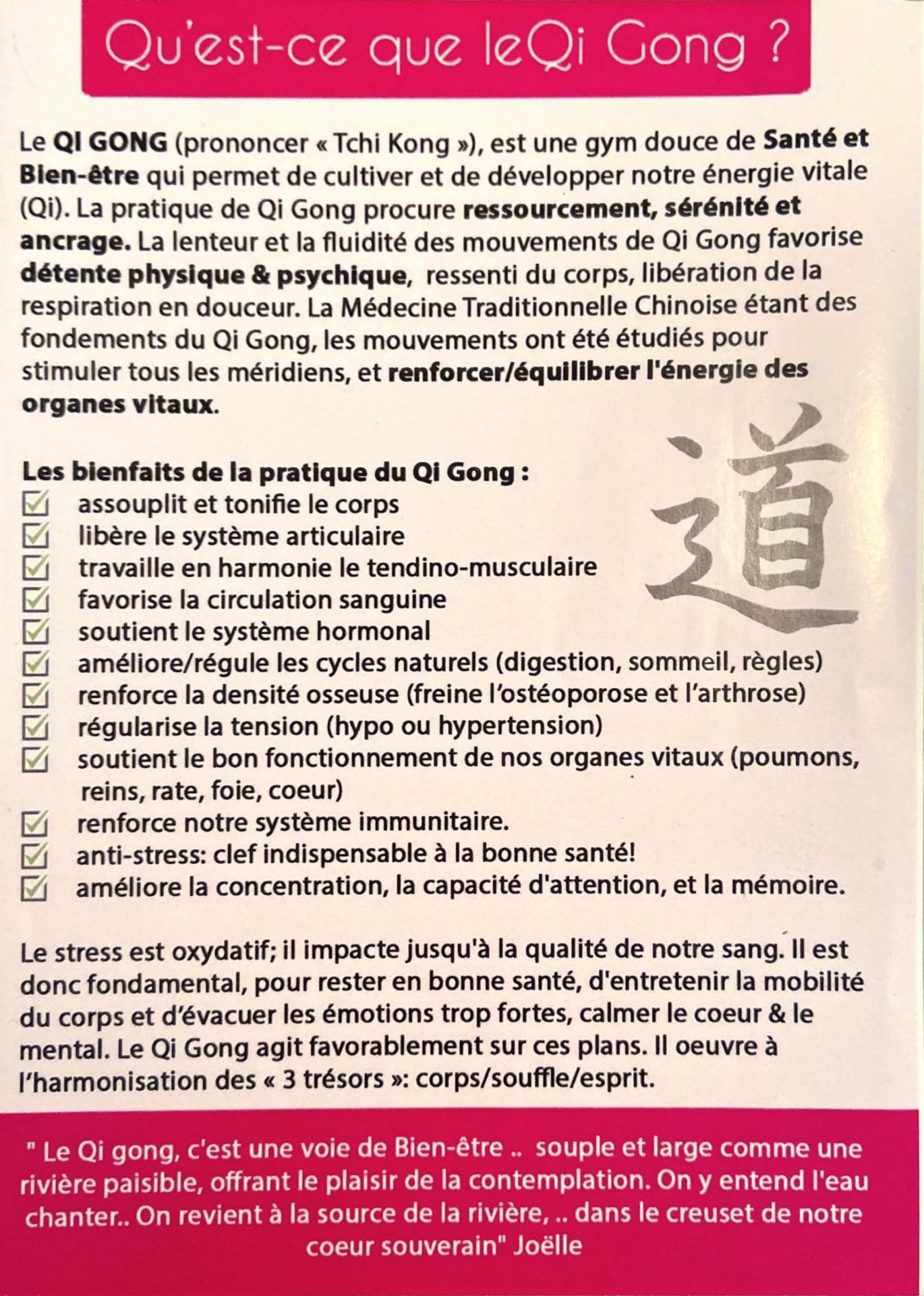 Flyer qi gong rollet verso